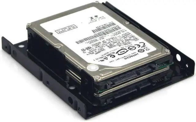 Alt view image 3 of 3 - Eunaimee 2 of 2.5"SSD/Hard Drive to 3.5" Drive Bay Adapter Mounting Bracket HDD Converter Tray, support 2pcs SSD Drive