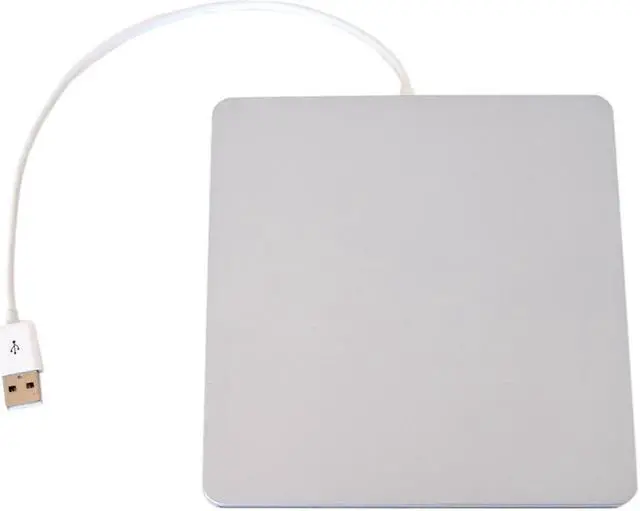 Alt view image 3 of 3 - External USB DVD Case for MacBook Pro SATA Hard Disk Drive DVD Super Multi slot has aluminum look Silver