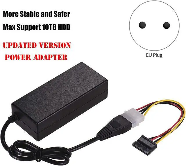 Alt view image 2 of 5 - SATA PATA IDE Drive to USB 2.0 Adapter Converter Cable for Hard Drive Disk HDD 2.5 inch 3.5 inch with External EU Plug