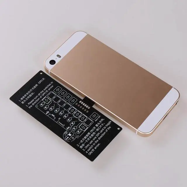Alt view image 2 of 5 - 10-Slot SIM Card Adapter Multi-SIM Card Reader Mini SIM Nano with Independent Control Switch for iPhone5/6/7/8/X