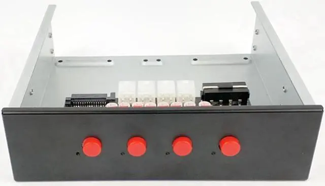 Alt view image 3 of 5 - Desktop Computer Front 5.25 Optical Drive Expansion 4 SATA15P Hard Disk Power Control Switch Multi-System