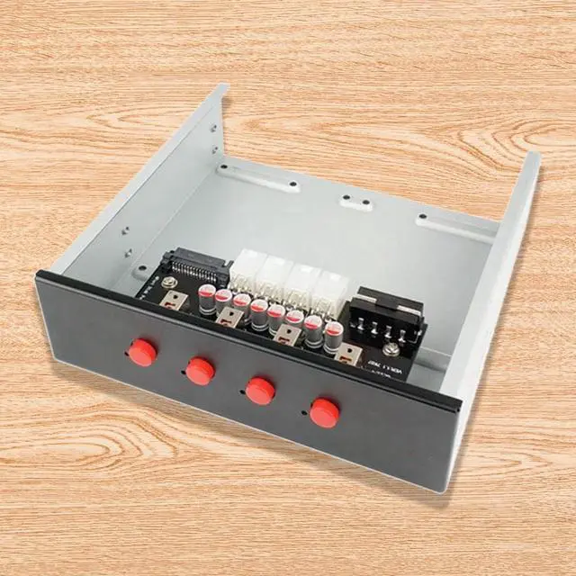 Alt view image 2 of 5 - Desktop Computer Front 5.25 Optical Drive Expansion 4 SATA15P Hard Disk Power Control Switch Multi-System