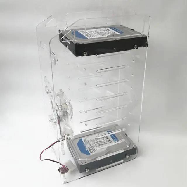 Alt view image 3 of 5 - DIY Transparent Hard Disk Extension Rack--3.5Inch Desktop Computer External Hard Drives HDD Hard Disk