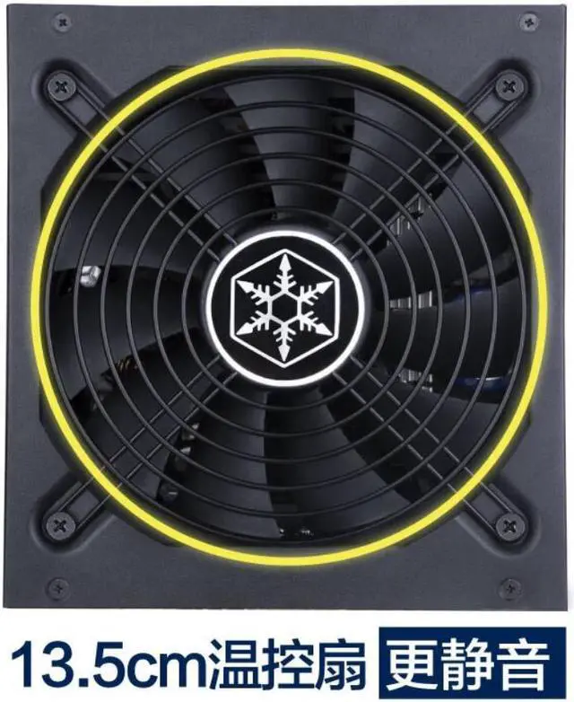 Alt view image 3 of 6 - PSU For SILVERSTONE ET500 Full Modular 80plus Gold Silent Fan 500W Power Supply ET500-MG