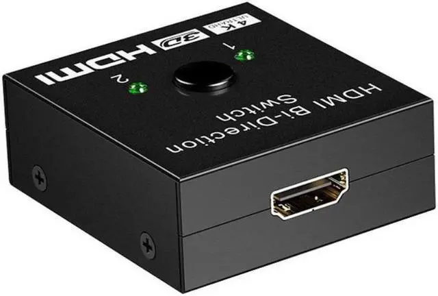 Alt view image 6 of 6 - HDMI-compatible Switch Bidirectional HDMI-compatible Splitter 1 In2 Out 2 Input 1 Output Supports 4K 3D 1080P for Xbox PS4 HDTV