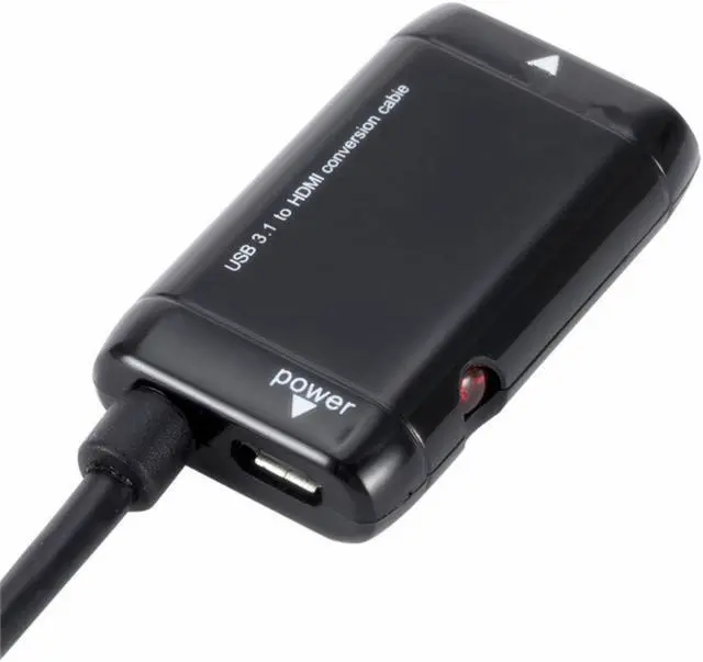 Alt view image 2 of 3 - Black USB-C Type C To HDMI-compatible Adapter USB 3.1 Cable for Android Phone Tablet USB3.1 C To HDMI-compatible Adapter