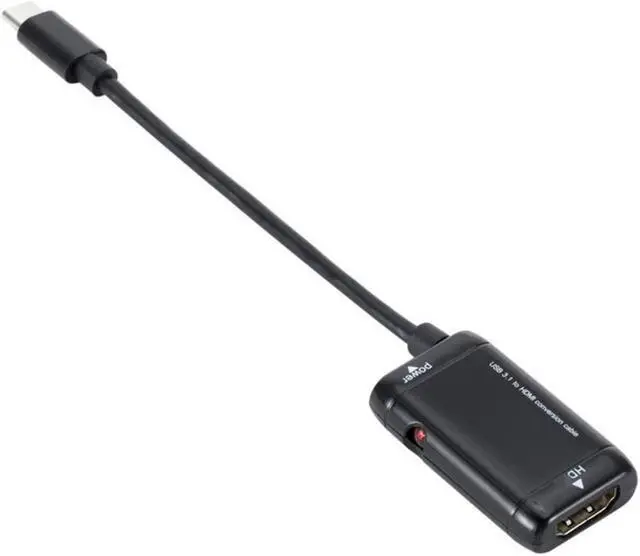 Main image of Black USB-C Type C To HDMI-compatible Adapter USB 3.1 Cable for Android Phone Tablet USB3.1 C To HDMI-compatible Adapter
