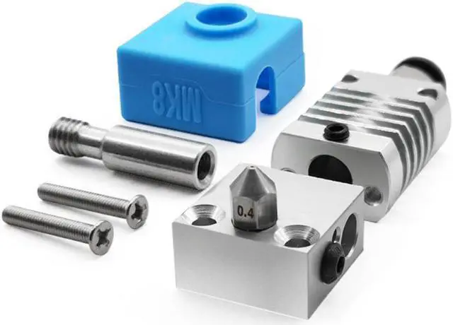 Alt view image 4 of 6 - 1Set 3D Printer Parts All Metal Hotend Extruder Kit with Silicone Cover 1.75Filament/0.4 Nozzle for CR10 Ender 3/3S Printer