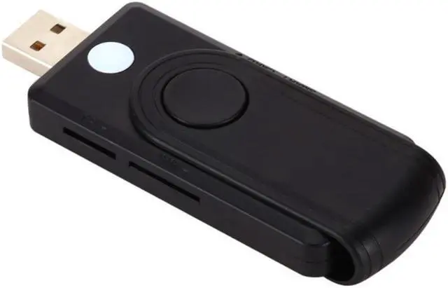 Alt view image 5 of 6 - USB 2.0 SIM Smart Card Reader for ID Bank EMV CAC SD/TF for Windows 7 8 10 Linux Multi Smart Cardreader SD Card Reader