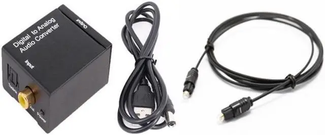 Alt view image 4 of 6 - Usb Dac Optical Digital Stereo Audio SPDIF Toslink Coaxial Signal To Analog Converter DAC 2*RCA Amplifier Decoder Adapter
