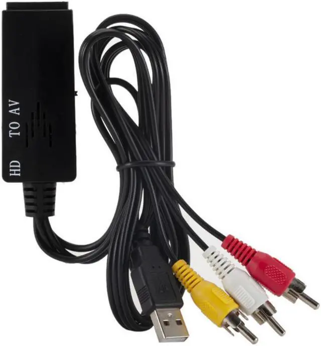 Main image of HDMI-compatible To Av Cable Converter  AV To HDMI Adapter USB Charging HDMI Video Converters for DVD Camera HDTV Projector