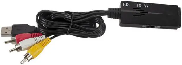 Alt view image 2 of 3 - HDMI-compatible To Av Cable Converter  AV To HDMI Adapter USB Charging HDMI Video Converters for DVD Camera HDTV Projector