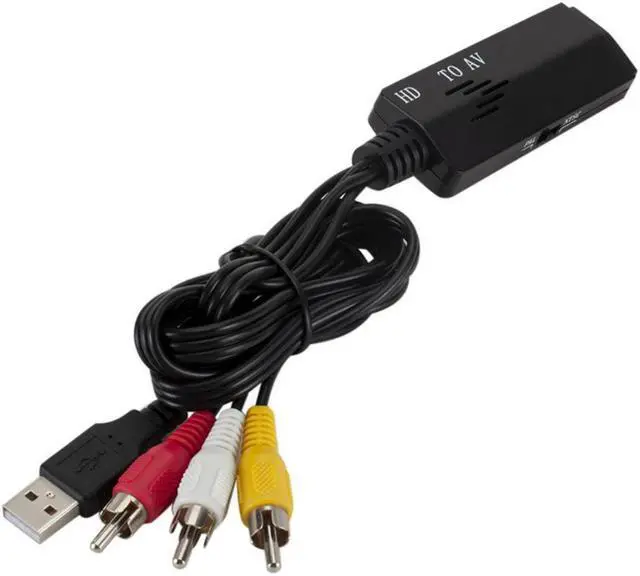 Alt view image 3 of 3 - HDMI-compatible To Av Cable Converter  AV To HDMI Adapter USB Charging HDMI Video Converters for DVD Camera HDTV Projector