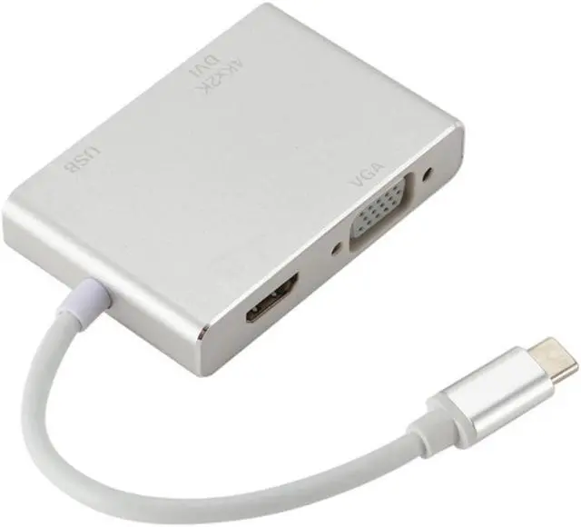 Alt view image 3 of 6 - USB3.1 USB-C To HDMI Type-C To 4K HDMI VGA Adapter 4K Male To Female for MacBook Pro Xiaomi Huawei USB-C To HDMI VGA Converter