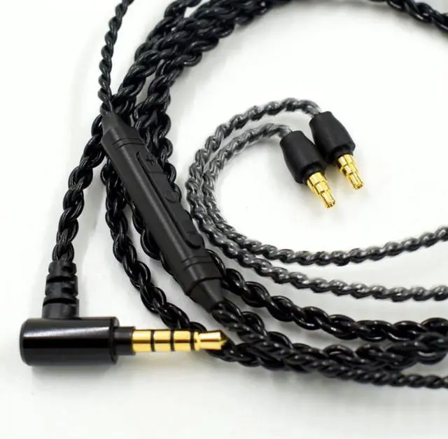 Alt view image 2 of 6 - Replacement Audio Cable for Sennheiser IE40 PRO Headphones Upgrade Silver Plated Cord Wire Microphone Volume Control 23 AugT2