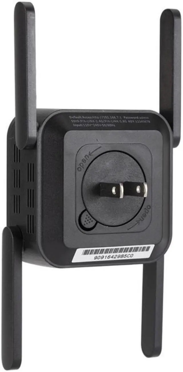 Alt view image 3 of 6 - Wifi Repeater Router Wireless Wifi Extender 1200Mbps Wifi Amplifier 802.11AC Long Range Booster 2.4G Wifi Repiter