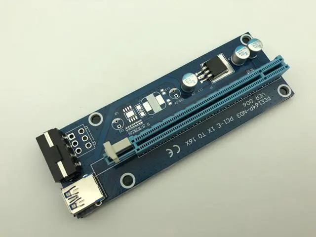 Main image of PCIE Riser USB 3.0 PCI-E PCI Express Riser Card 1X 4x 8x 16x Extender Adapter Card SATA 15pin to 4pin Power Cable for BTC Mining