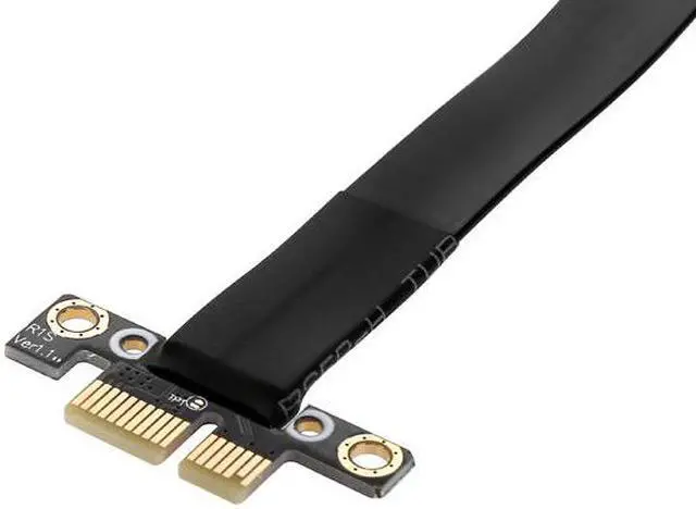 Alt view image 3 of 6 - PCI Express Gen3 8Gbps Flex Relocate Cable PCI-E 1X to 1X Slot Riser Card Extender Extension Cable for Bitcoin Miner Mining