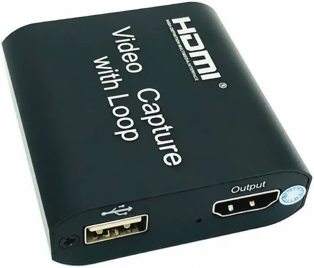 Alt view image 3 of 3 - Video Card Loop out Video Capture Device HDMI Capture Card 4K 1080P USB 2.0 Game Record Live Streaming Box for PS4 DVD HD Camera