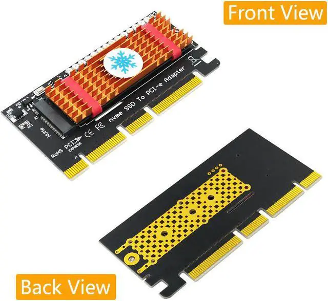Alt view image 2 of 6 - M.2 NVME SSD to PCIe 3.0 Riser Card NVME SSD PCI Express X4 X8 X16 Adapter for Desktop PC PCI-E GEN 3 Full Speed for Chia Mining