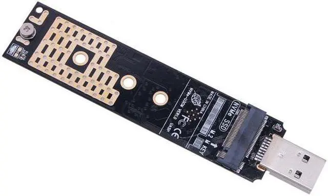 Main image of NVMe to USB Adapter M.2 SSD to USB 3.1 Type A Card M2 to USB Adapter Realtek RTL9210 Chips M Key NVME PCIE SSD Enclosure Adapter