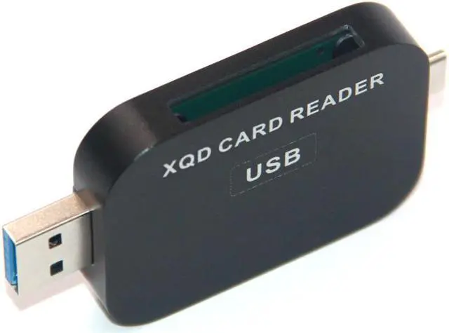 Alt view image 2 of 6 - XQD Card Reader USB3.1 Type C & USB3.0 2in1 Card Reader High-speed SD Card Reader for SONY NIKON LUMIX Camera for Windows MAC OS