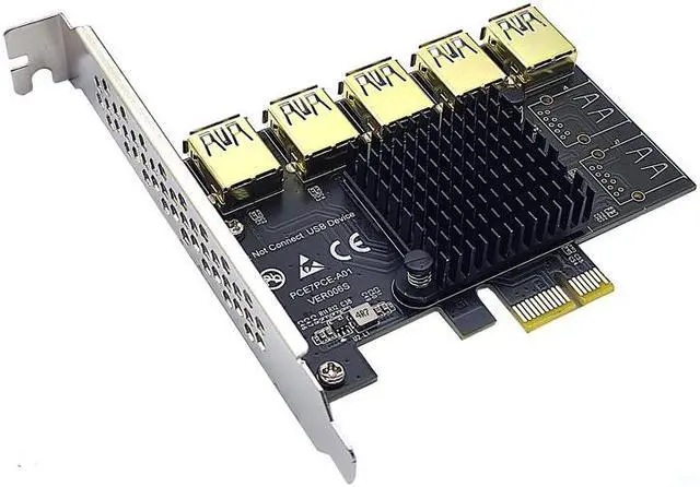 Main image of PCI Express Multiplier Riser Card PCIE 1 To 5 Ports USB 3.0 Hub Express 1X 4X 8X 16X Extender Riser For Video Card Miner Mining