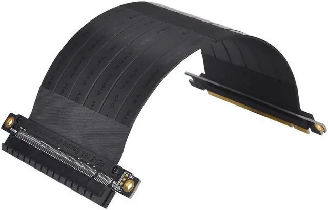 Alt view image 4 of 6 - Computer Cable Connector PCI Express Extension Cable Riser Card PCI-E 16X PCIE Extender PC Cable Graphics Card Riser Adapter