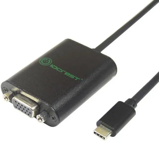 Alt view image 2 of 6 - USB 3.1 Type-C to VGA Adapter DP Alt Mode 1080P Aluminium Case for Apple Macbook