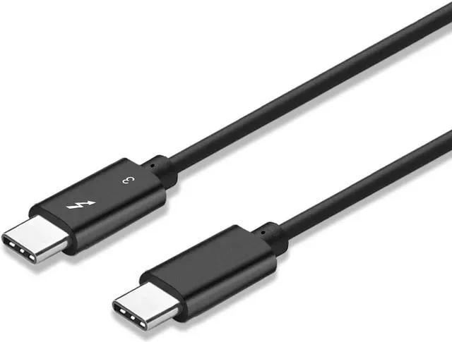 Main image of 50cm Thunderbolt 3 Cable 5K Display USB-C USB 3.1 Male to Thunderbolt3 Male 40Gbps Cable Supports 100W 5A Charging for PC Laptop
