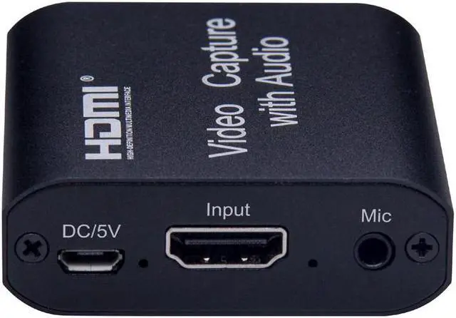 Alt view image 6 of 6 - HDMI to USB Video Capture Card HDMI 4K 1080P USB2.0 Video Capture for PS4 Game Streaming Live Streaming Broadcast Audio MICinput