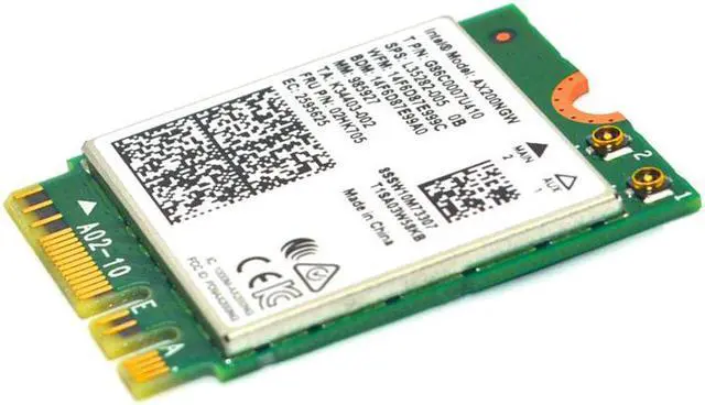 Alt view image 2 of 6 - Wireless Dual Band 2400Mbps WiFi 6 For Intel AX200 NGFF M.2 Bluetooth 5.1 Wifi Card AX200NGW Wifi6 Adapter 2.4G/5Ghz 802.11ac/ax