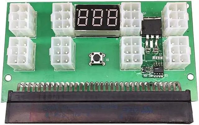 Alt view image 2 of 6 - Breakout Board 1200w/750w Power Module GPU Open Rig Mining Ethereum Electronic Components & Supplies