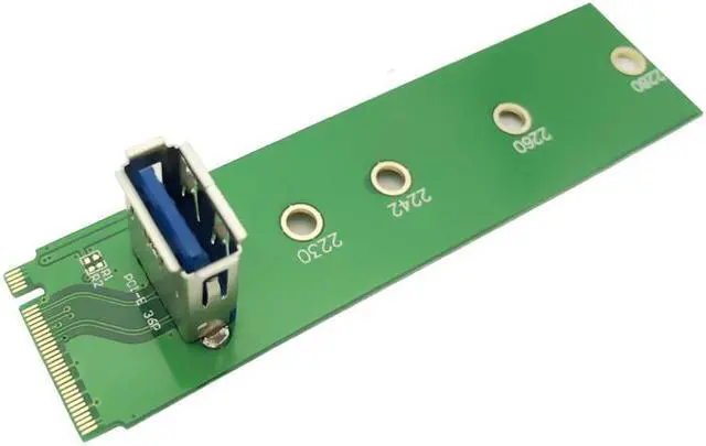 Alt view image 3 of 6 - 10pcs NGFF M.2 to PCI-E X16 Slot Transfer Card Mining Pcie Riser Card for 2242/2230/2260/2280 mm M2 NGFF riser Extension card