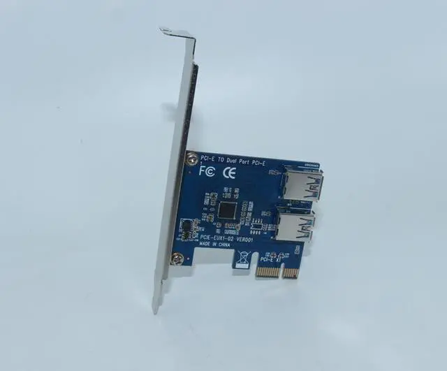 Alt view image 4 of 6 - PCI-E PCI Express 1X to 16X Riser Card Extender 60cm USB 3.0 Data Cable SATA 15Pin to 4Pin Power Supply for Bitcoin Miner Mining