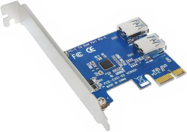 Alt view image 5 of 6 - PCI-E PCI Express 1X to 16X Riser Card Extender 60cm USB 3.0 Data Cable SATA 15Pin to 4Pin Power Supply for Bitcoin Miner Mining