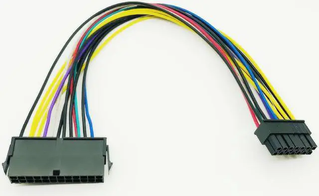 Alt view image 5 of 6 - 10PCS ATX 24Pin to 14Pin 24p to 14P Power Cable Convert Cord 18AWG Wire for Lenovo Q77 B75 A75 Q75 Motherboard 30cm Power Cable