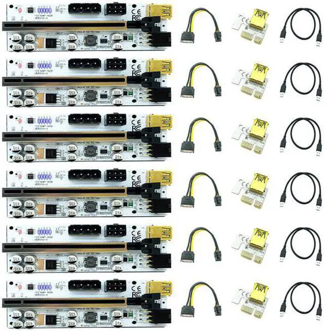 Main image of 6PCS Riser 010 VER010-X PCIE Riser PCI Express X16 Extender USB 3.0 Cable PCI-E Cabo Riser Card For Video Card GPU Miner Mining