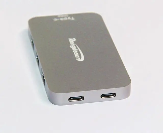 Alt view image 3 of 3 - USB C HUB USB-C to 3.0 HUB Thunderbolt 3-Ports Adapter + Dual Ports USB C for MacBook MateBook DELL Xiaomi Lenovo Type C USB HUB