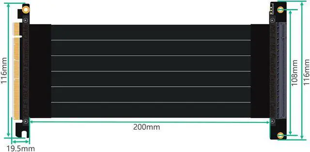 Alt view image 2 of 6 - Graphics Card Bracket RGB LED Light with PCI-E 3.0 16X Riser Cable External Built-in Kickstand Mounting Bracket for DIY ATX Case