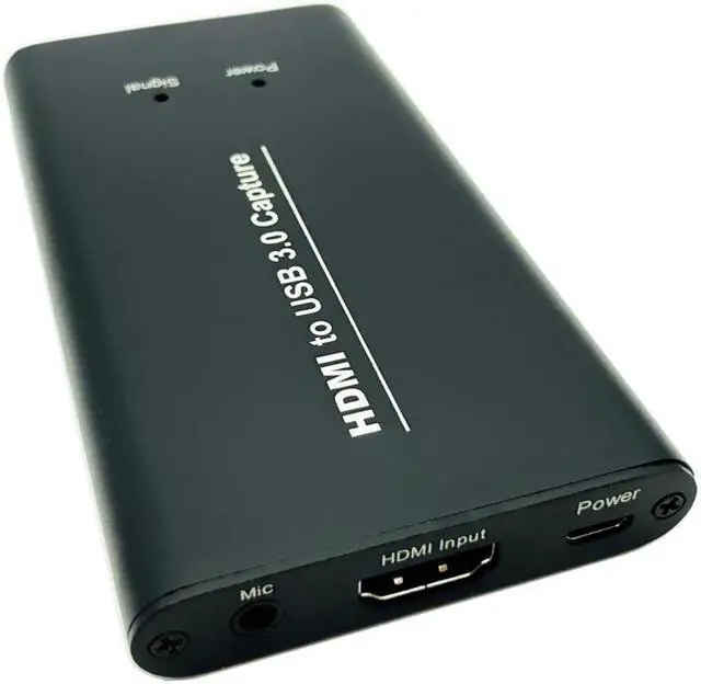 Alt view image 3 of 6 - Video Capture HDMI 4K USB 3.0 Game Capture Card Device 1080P Record HD Live Streaming MIC 3.5mm for Camera PC PS4 TV Xbox Switch