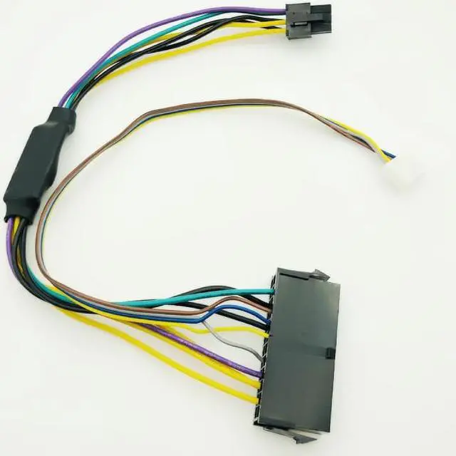 Main image of 50PCS 24Pin ATX Power Supply Cable To 2Port 6Pin Connector Motherboard Adapter Cord For HP Elite 8100 8200 8300 800G1 30CM 18AWG