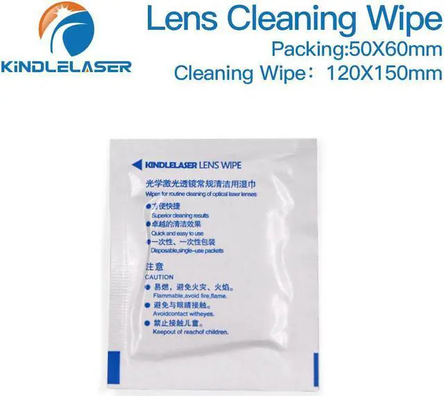 Alt view image 2 of 7 - Lingettes nettoyantes pour lentilles Laser, 10 pièces, pour lentilles Laser 10,6 um CO2 et 1064nm à Fiber miroir