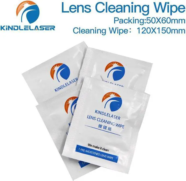Alt view image 4 of 7 - Lingettes nettoyantes pour lentilles Laser, 10 pièces, pour lentilles Laser 10,6 um CO2 et 1064nm à Fiber miroir
