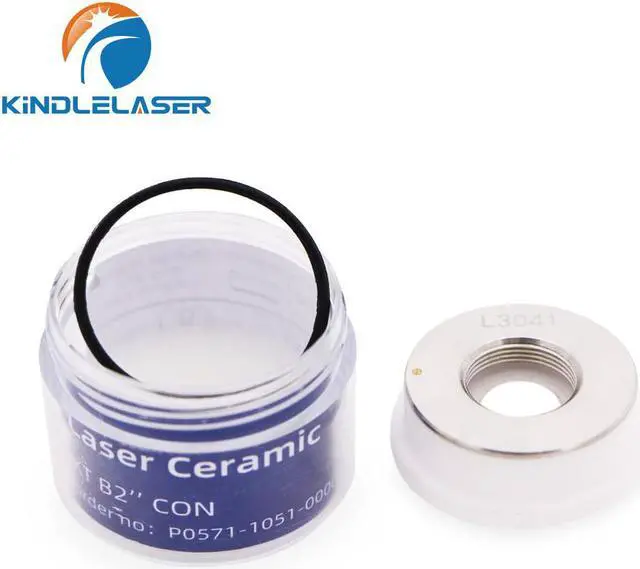 Alt view image 3 of 7 - Kindle Laser en céramique 32mm/ 28.5mm OEM Raytools, support de buse pour tête de découpe Laser à Fiber