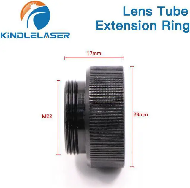 Alt view image 2 of 7 - Kindle Laser  anneau d'extension de lentille, CO2 O.D.25mm, pour D20 F63.5mm/127mm, pour Machine de découpe Laser CO2