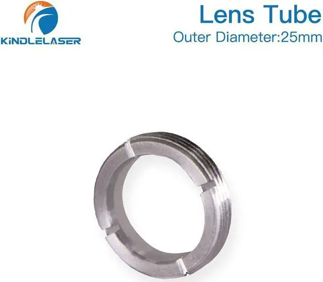 Alt view image 4 of 7 - Kindelaser  Tube de lentille CO2 O.D.25mm, pour lentille D20 F50.8/63.5/101.6mm, Machine de découpe Laser CO2