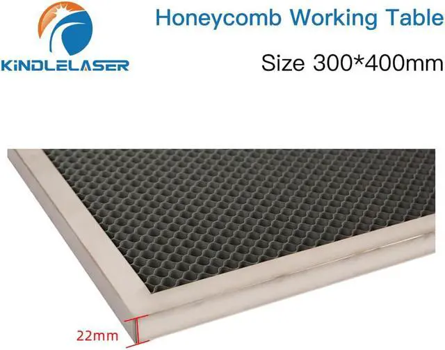 Alt view image 3 of 7 - KINDLELASER  Table de travail en nid d'abeille, dimensions personnalisables 300x400mm, plate-forme Laser, pièce pour graveur Laser CO2, Machine de découpe