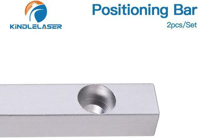 Alt view image 3 of 7 - KINDLELASER  barre de positionnement de table de travail, 2 pièces, 125x12mm Dia.6mm + 4 vis de positionnement pour bricolage, Machine à graver en Fiber et Co2