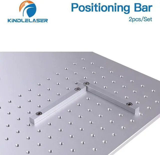 Alt view image 4 of 7 - KINDLELASER  barre de positionnement de table de travail, 2 pièces, 125x12mm Dia.6mm + 4 vis de positionnement pour bricolage, Machine à graver en Fiber et Co2